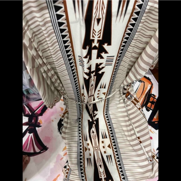 Brand New Western Bohemian Aztec Geo Boho Tribal Kimono Duster - Picture 5 of 5